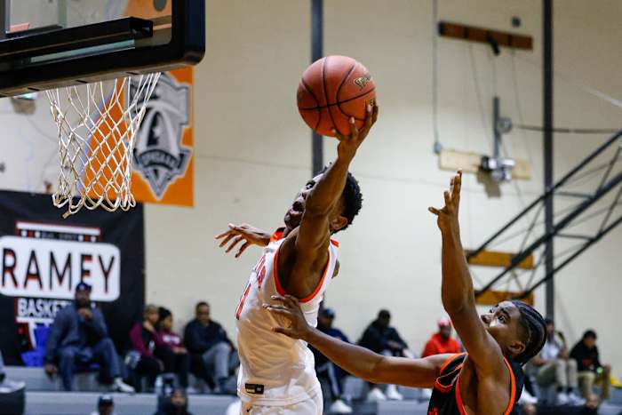 Douglass Oklahoma East St. Louis Illinois boys basketball December 16 2023 Nate Latsch 24965